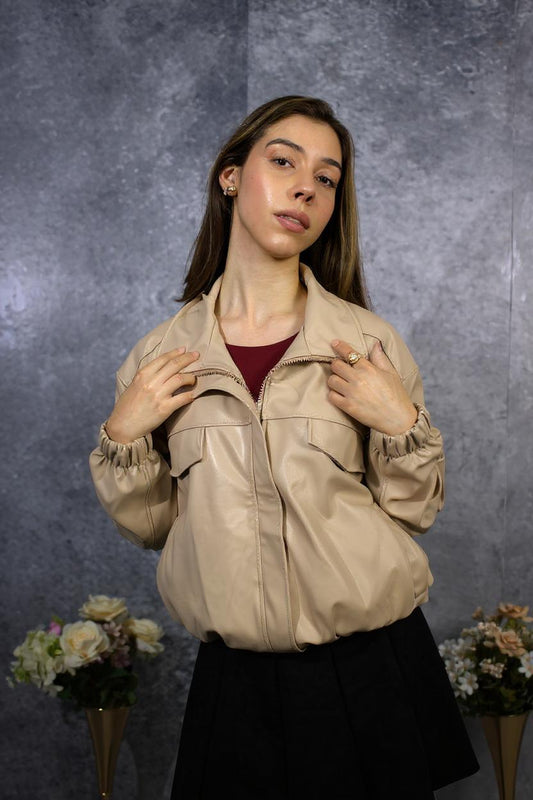JACKET OVERSIZE SIN BOLSILLO DELANTERO